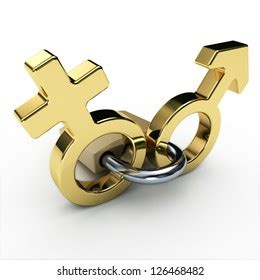 Male Female Sex Symbols Golden Isolated Stock Illustration Shutterstock