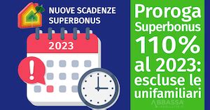 Superbonus cessione del credito e sconto in fattura in 10 anni anziché