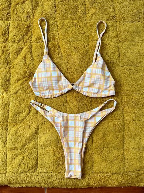 Gingham Bikini On Carousell
