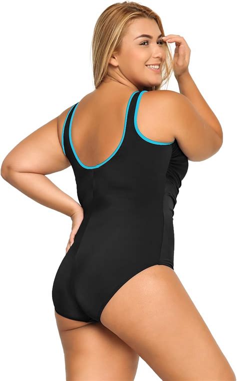 Buy DELIMIRA Women S Plus Size Bathing Suits Modest Slimming One Piece