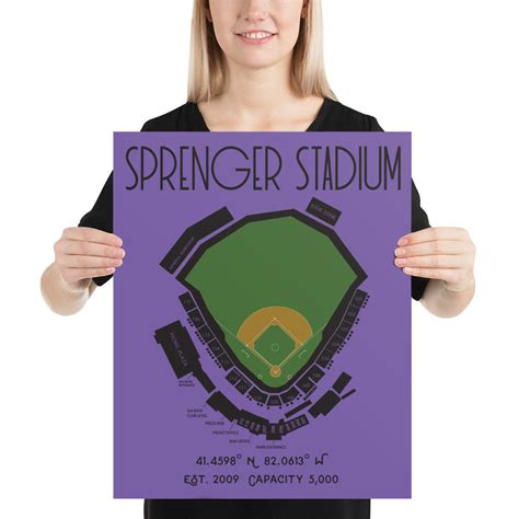 Sprenger Stadium Lake Erie Crushers Stadium Poster Print - Etsy