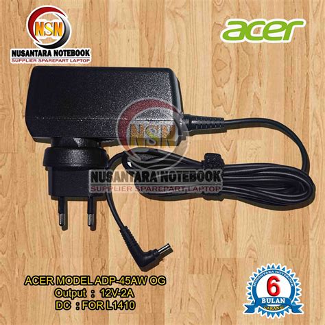 Jual Adaptor Charger Acer Original V A For Laptop Acer One