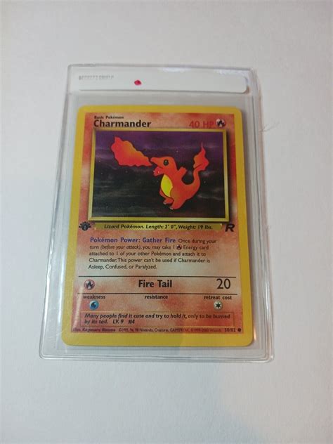 Mavin Charmander 50 1st edition Pokémon Team Rocket Set AuthenticCard