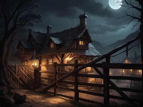 Warhammer Fantasy Rpg Style Inn Eerie Atmosphere N