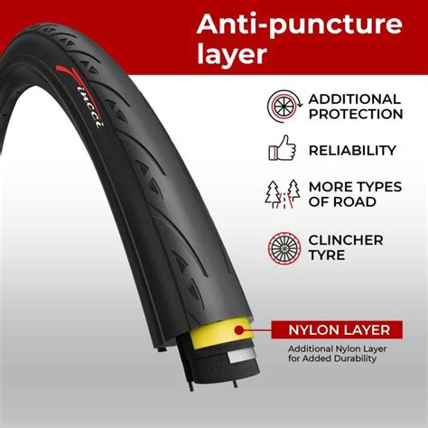 Fincci X C Tire Foldable Tpi With Mm Antipuncture