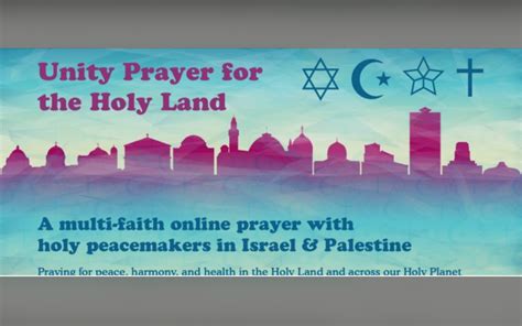 Unity Prayer For The Holy Land Online Uri