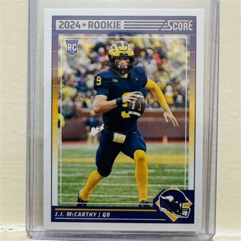 JJ McCarthy 2024 Score Rookie Card RC Michigan Wolverines Vikings Z27