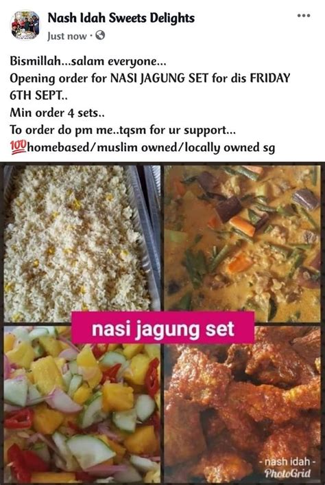 Nasi Jagung Epok Set Mi Laksa Set Food Drinks Local Eats On Carousell