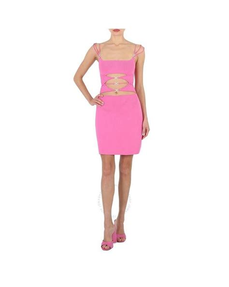 Mach Mach Matilde Crystal Bow Dresses In Pink Lyst