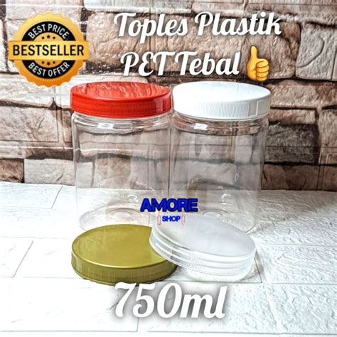 Jual Toples Tabung Ml Ml Tebal Jar Cylinder Toples Plastik Kue