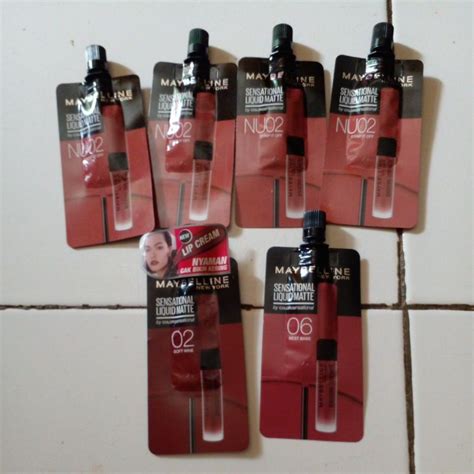 Jual Maybelline Sensational Liquidmatte Kemasan Sachet Sachet Shopee