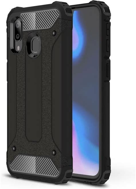 Armor Hybrid Back Cover Samsung Galaxy A40 Hoesje Zwart Bol