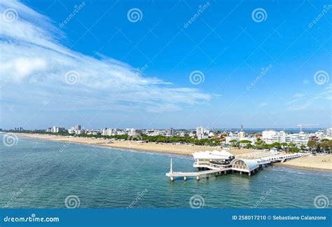 Lignano Sabbiadoro Aerial Panoramic Overview of the Beach Stock Photo - Image of italian, italy ...