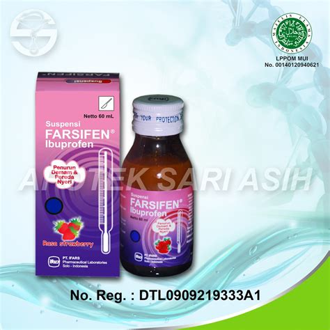 Jual Farsifen Suspensi Ifars Ml Ibuprofen Pereda Nyeri Sakit Gigi