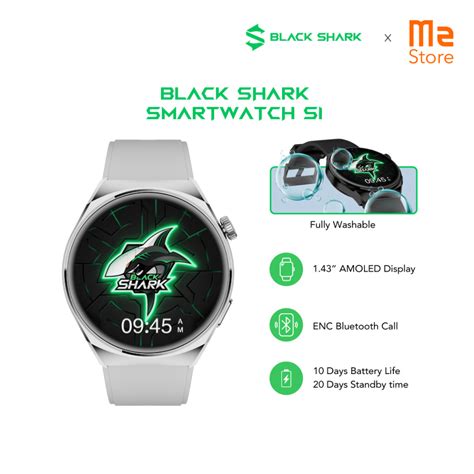 Black Shark Smartwatch S Bluetooth Amoled Display Up To