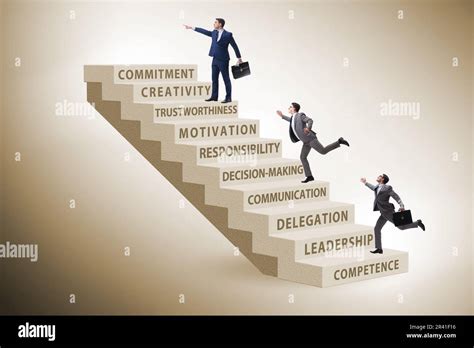 Career Ladder Concept With Key Skills Stock Photo Alamy