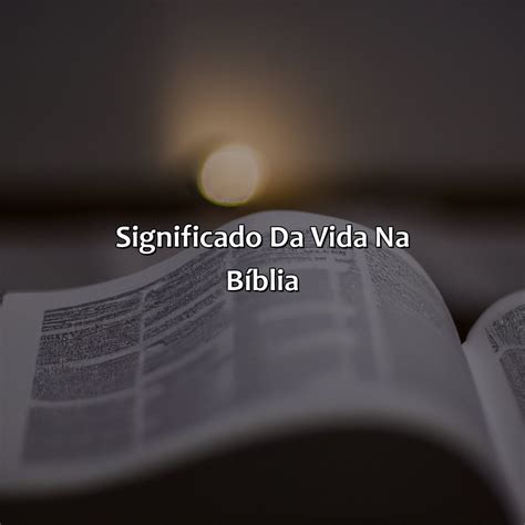 Qual O Sentido Da Vida Na Bíblia - Qual Sentido Da Vida Na Bíblia - Bíblia da Bíblia
