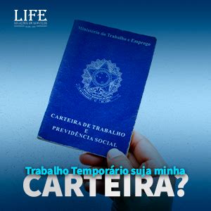 Trabalho Tempor Rio Suja Minha Carteira Life Rh