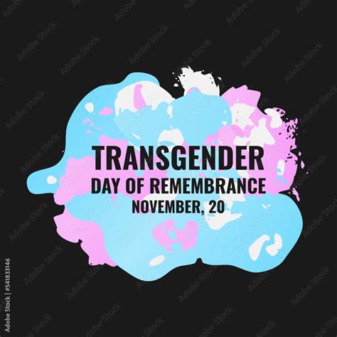 Transgender Day Of Remembrance Typography Poster Lgbt Community Event