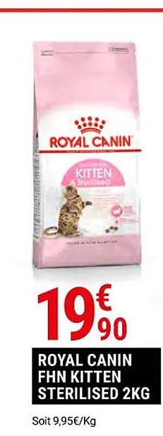 Promo Royal Canin Fhn Kitchen Sterilised 2 Kg Chez Gamm Vert