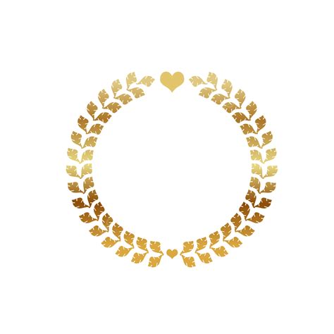 Leaves Luxury Vector Hd Images Luxury Golden Leaves Luxurious Circle