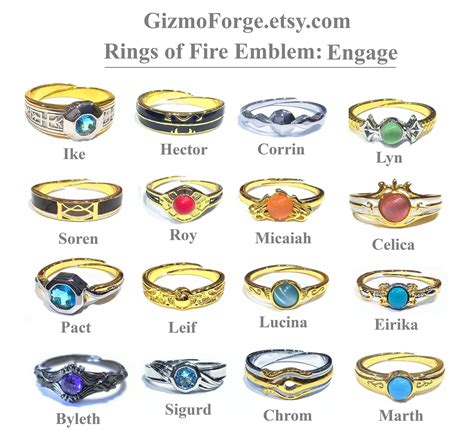 I made (most of) the Fire Emblem: Engage rings~ : r/FireEmblemHeroes