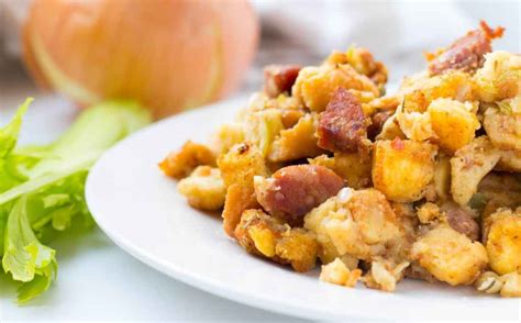 Andouille Sausage And Potato Bread Stuffing No Plate Like Home