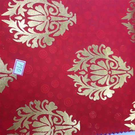 Roto Foil Print Fabric Plain Solids Multicolour At Rs Meter In Surat