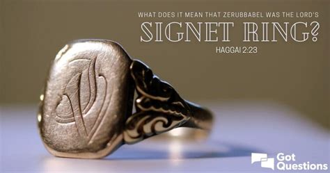 Significance Of Signet Ring In The Bible Eternal Bible