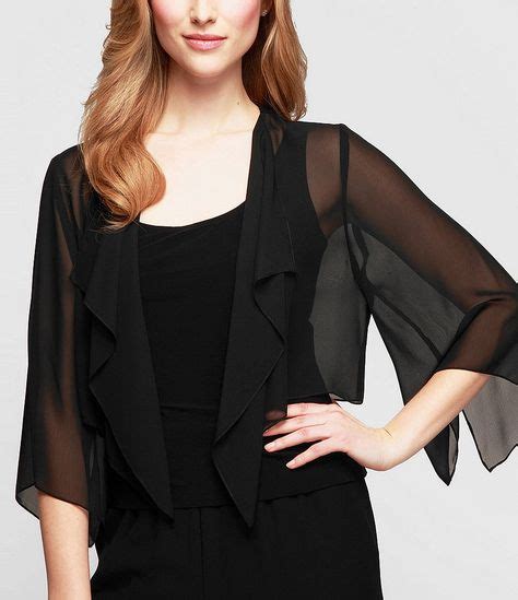 Alex Evenings Chiffon Split Sleeve Bolero Jacket Chiffon Bolero Alex Evenings Bolero Jacket