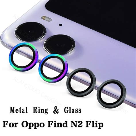 Lente de cámara de Metal para Oppo Find N2 Protector de lente de