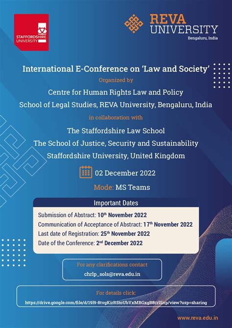 International E Conference For Law Students On Law And Society REVA