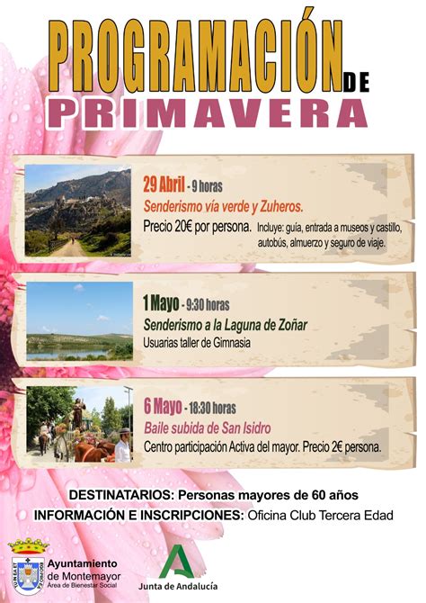 Programación de Primavera Ayuntamiento de Montemayor