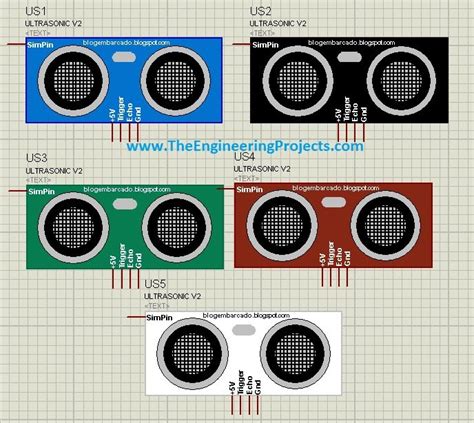 Ultrasonic Sensor Library For Proteus