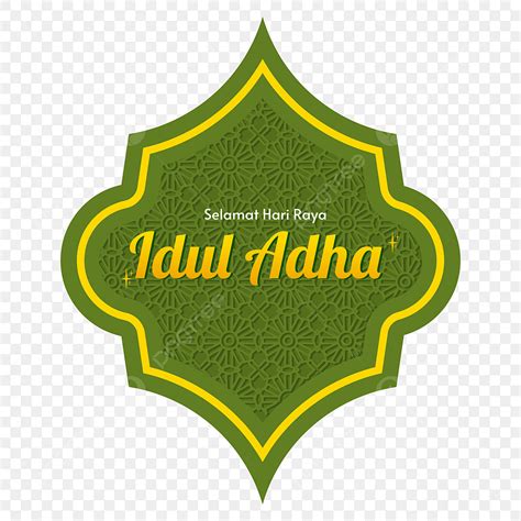 Diseño De Selamat Hari Raya Idul Adha Con Adornos Islámicos PNG Hari