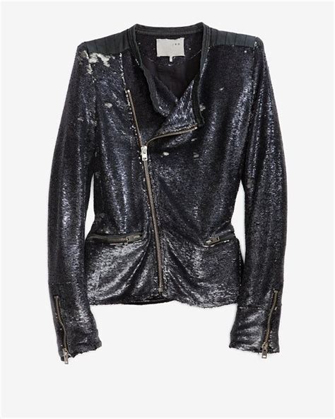 Iro Sequin Moto Jacket Need Fashion Clothes Winter Fashion