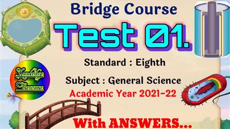 Bridge Course Class 8th Science Test 1 Answers Setu Abhyas Youtube