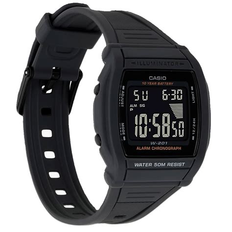 Rel Gio Casio Masculino Digital Standard W Bvdf Cinza