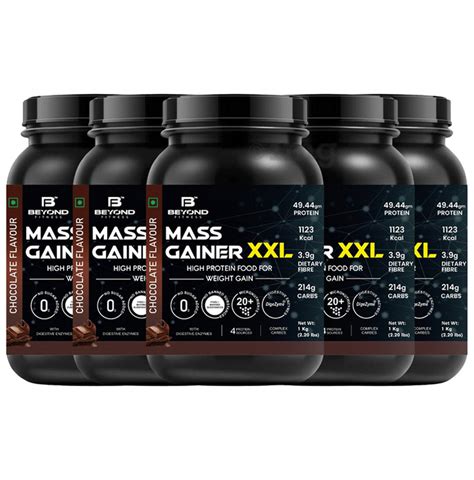 Beyond Fitness Mass Gainer Xxl Chocolate Buy Combo Pack Of Units