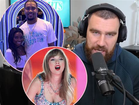 Did Travis Kelce Just Shade Simone Biles' Husband?! - Perez Hilton