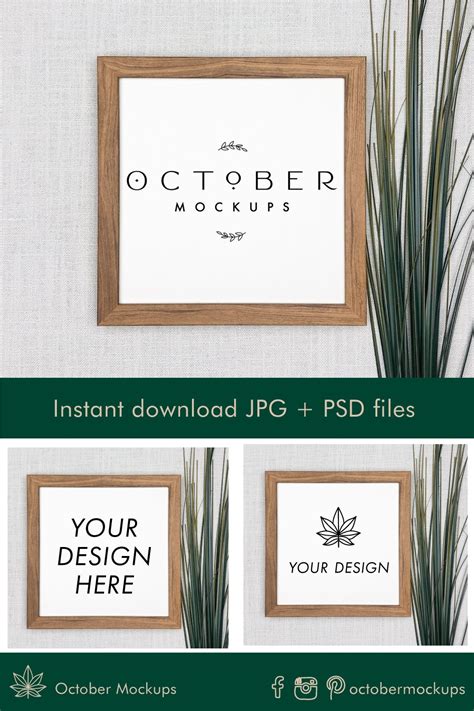 Wooden Sign Mockup |Frame Mockup |Rustic Sign (678918)