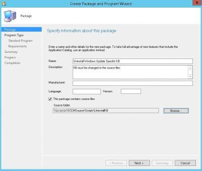 Uninstall Windows Update Using Sccm