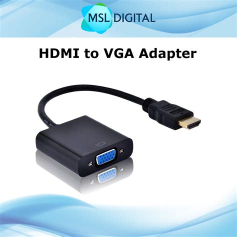 HDMI to VGA Adapter Cable for Projector, Computer, Laptop, TV ...