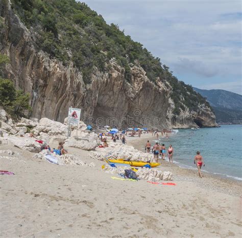 Cala Gonone Sardinia Italy September Cala Luna Beach With