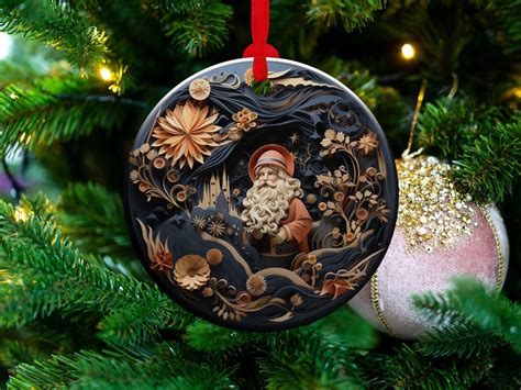 12 Christmas Ornaments Unique Custom Designs 3D Ceramic Seasonal ...