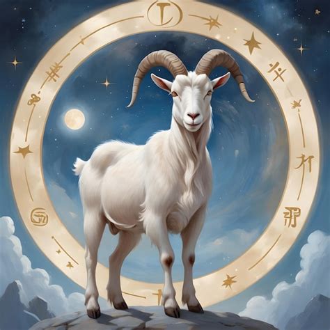 Chinese Zodiac Sign Goat Premium AI Generated Image