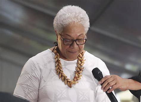 Samoa Swears In First Female Leader In A Tent After Shes Locked Out Of