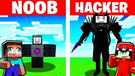 NOOB Vs HACKER I Cheated In A TITAN TVMAN Build Challenge YouTube