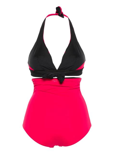 Chiara Boni La Petite Robe Bikini Con Copa Estilo Tri Ngulo Rosado Farfetch Mx