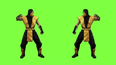 Mortal Kombat Scorpion Loop Green Screen Free Background Videos No